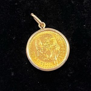 22K Solid Gold Peso